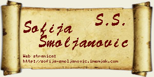Sofija Smoljanović vizit kartica